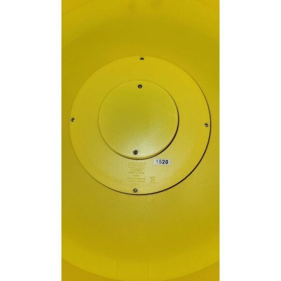 1990s Pladdra Yellow and Black Plastic Wall Clock Chenyi Ke for IKEA Y2K Retro - Picture 9 of 10